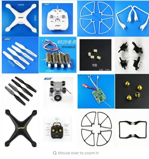 Квадрокоптер JJRC A20 A8 H68 YidaJia D68 RC запасные части пропеллеры двигателя защита лезвия