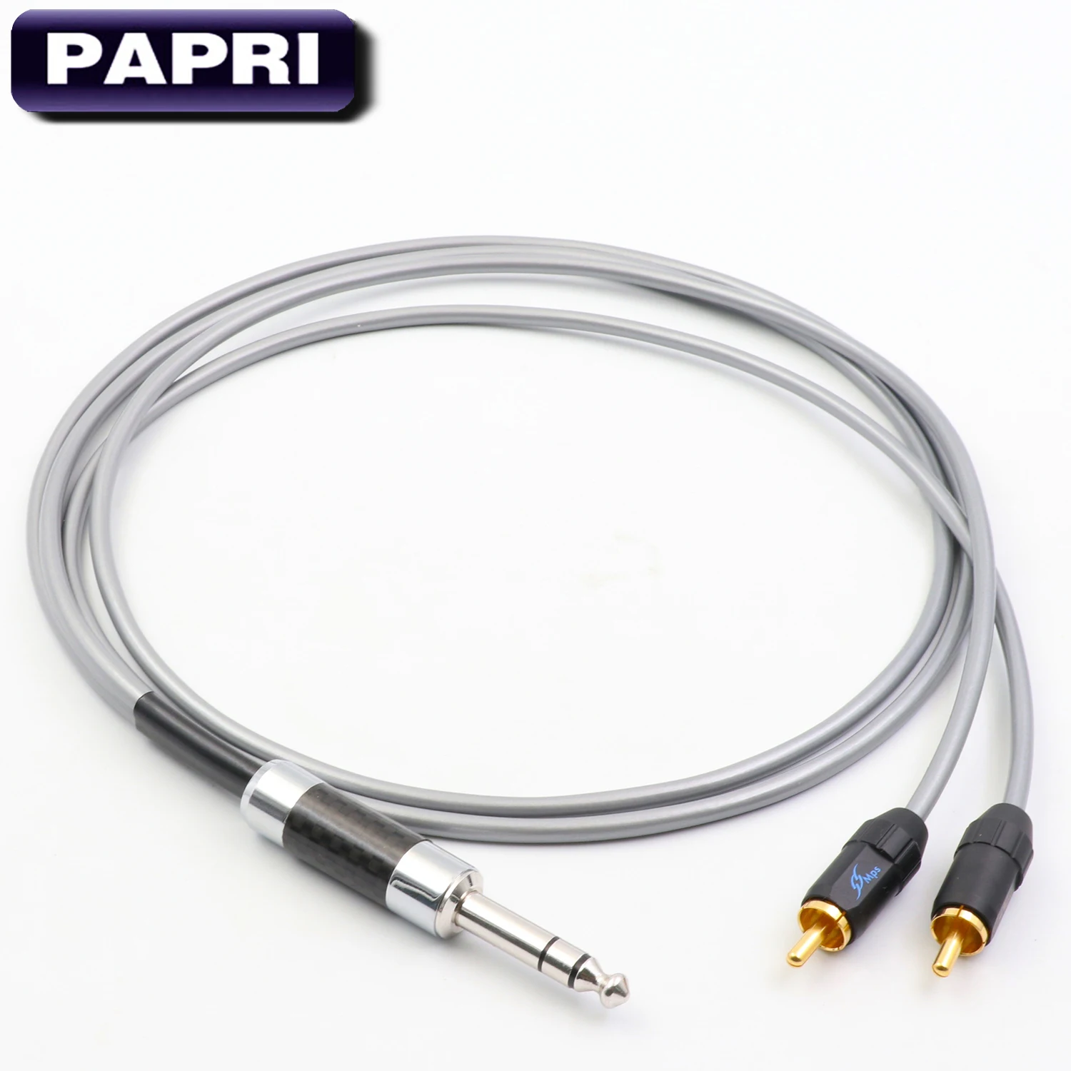 PAPRI 6 5 мм разъем для 2RCA MPS X 7 99.9997% OCC спикер кабель родиевое покрытие штекер DIY
