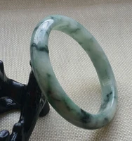 free shipping certified grade a natural green genuine jadeite bracelet bangle