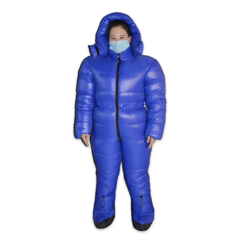 

Professional Antarctic Arctic Expedition 2500G White Goose Down Filling Winter Down Suit Keep Warm Conjoined Down Jacket