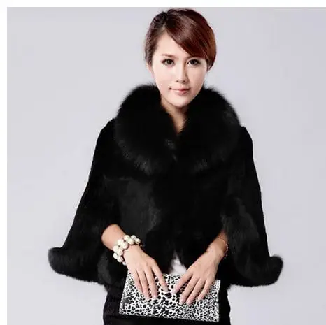 Черный/белый/цвет красного вина женские жилет из искусственного лисьего меха