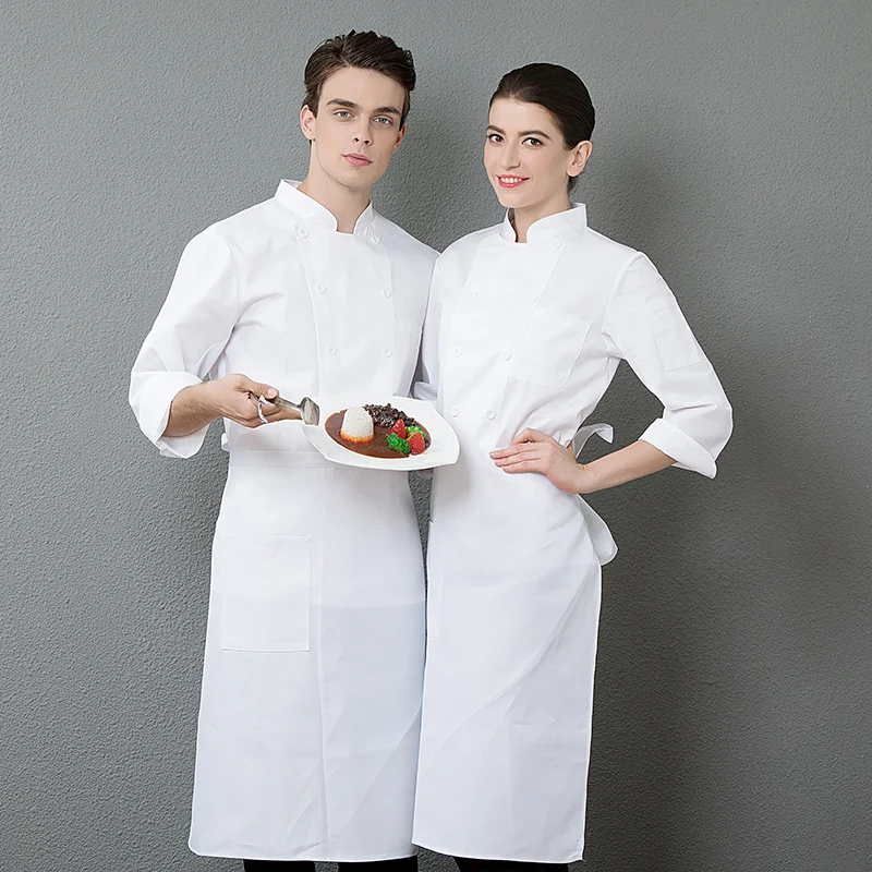 long sleeves restaurant uniform chef coat Quality Hotel cook costume Jacket Baker Barber Uniforms Kitchen Top workwear uniforms |