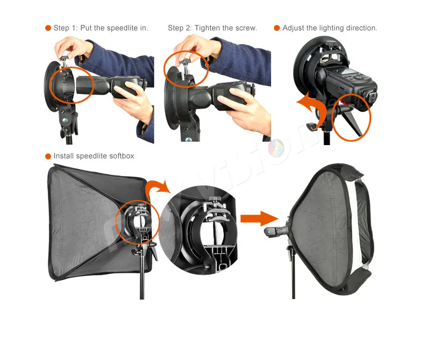 Godox Ajustable Speedlight Flash софтбокс 80 см* 80 см/31* 31in+ S Тип Кронштейн Bowens комплект для студийной съемки Speedlite