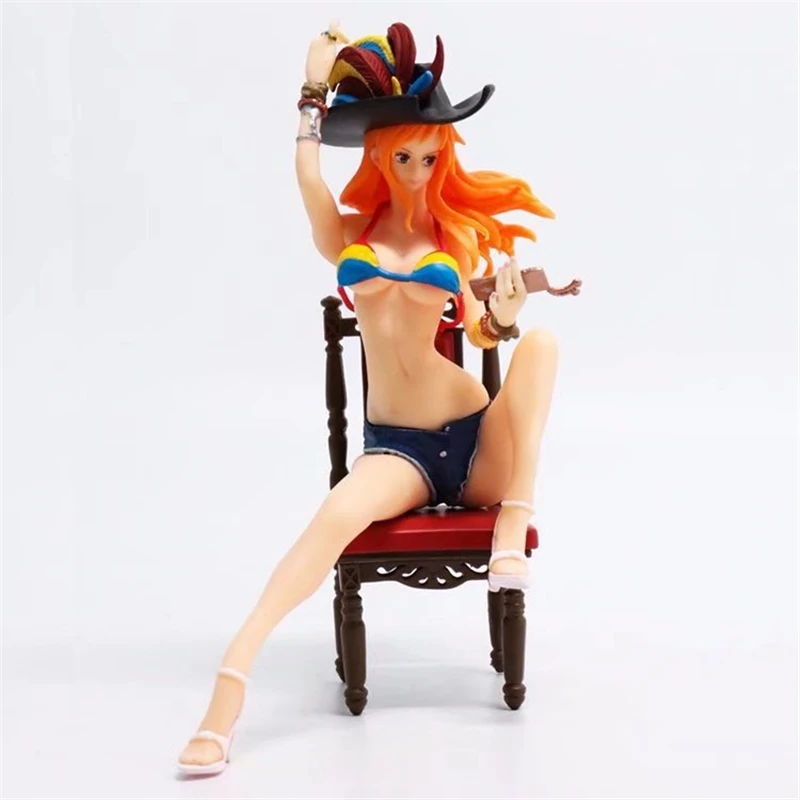 Аниме One Piece флаг алмазный корабль Nami сексуальные ПВХ Фигурки Коллекционная