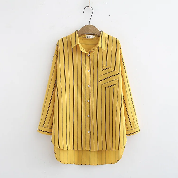Повседневные блузки размера плюс осень 2019 женские модные свободные рубашки с