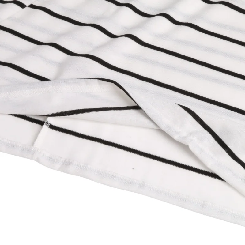 Длинное пляжное платье Boho без рукавов в полоску большого размера | Женская одежда