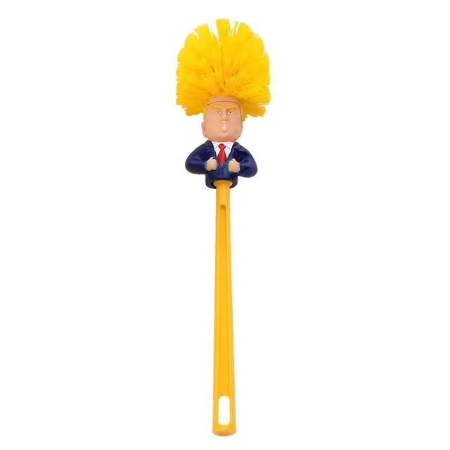 Yellow Thumb up Дональд Трамп набор туалетных принадлежностей держатели для туалетной щетки с Трамп бумага подарок шалость шутка ванная комната чистящие аксессуары пластик - Color: Yellow Thumb up