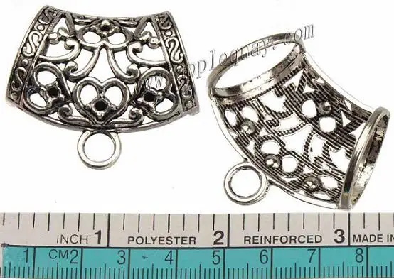 Diy аксессуары для женских шарфов, подвески, соединитель, серебро, кривая, сердце, полое, круглое, большое отверстие, металлические ювелирные изделия, 42 мм, 8 шт