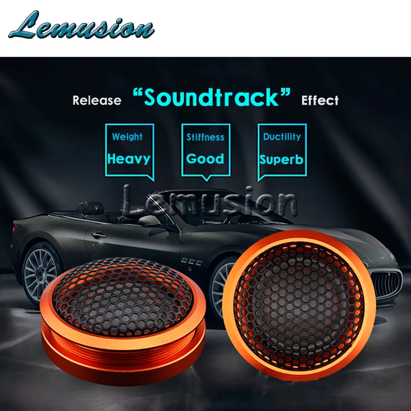 Автомобиль Стайлинг 1 пара модифицированный автомобиль аудио Динамик Шелковый