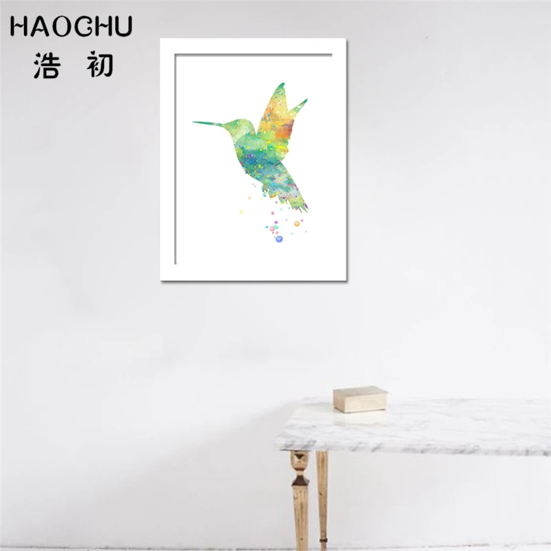 Скандинавская Минималистичная Настенная роспись HAOCHU красивые Летающие птицы