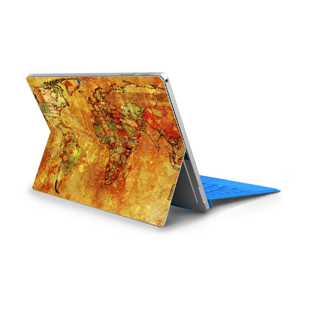 Карта серии украшения наклейки для ноутбука для microsoft Surface Pro 4 Pro 5 Pro 6 высокое качество чехол с рисунком виниловая наклейка наклейки