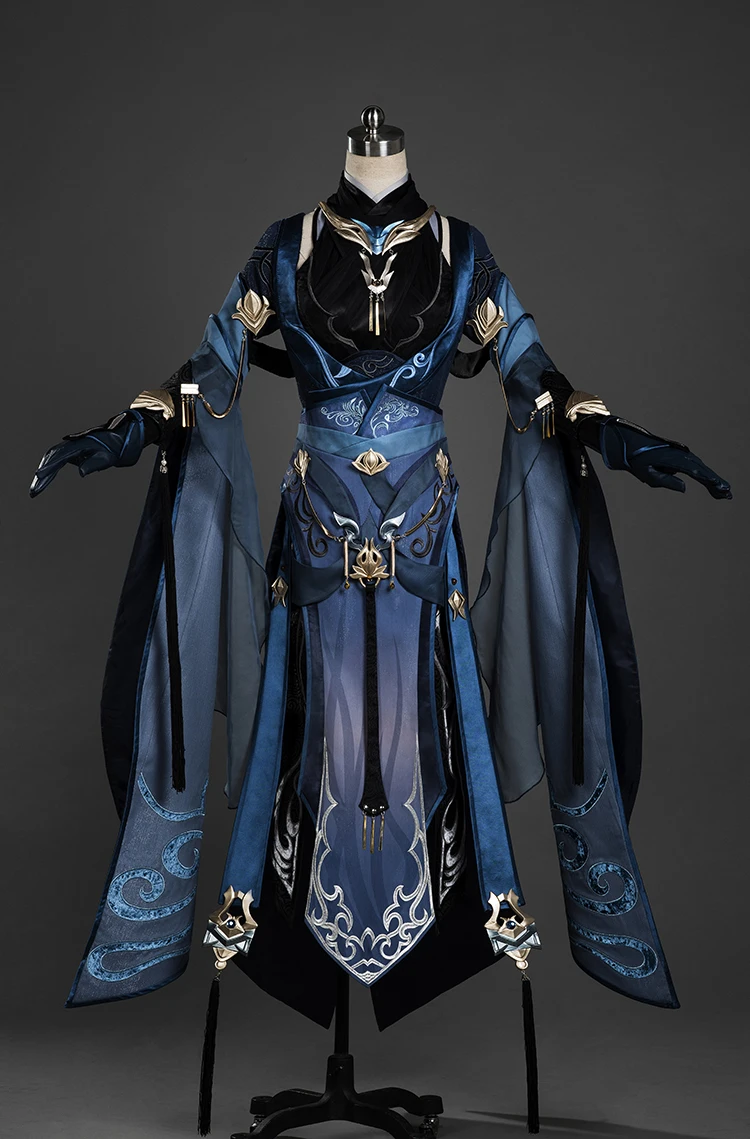 Женский костюм для взрослых, Taoist Blue Yan Yun Jian Wang III, Chun Yang Group, аниме, косплей, Hanfu, женский полный комплект, DHL