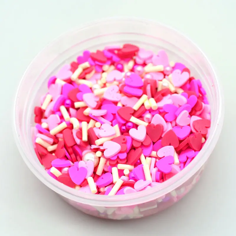 Мягкая глина 20 г блестящая красная розовая роза искусственная посыпка для