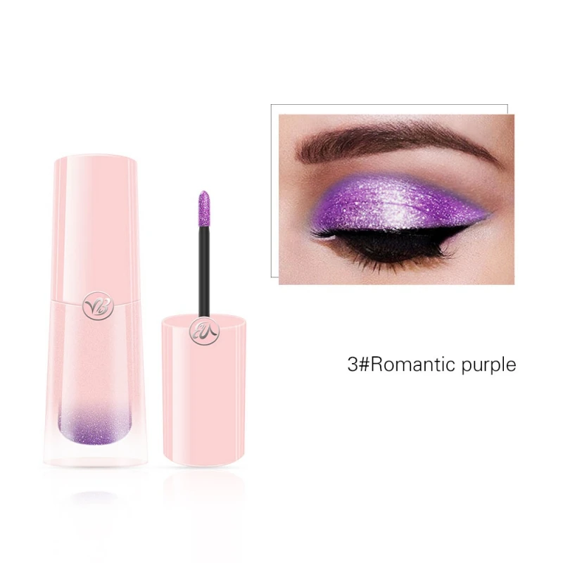 Блестящие жидкие тени для век алмазные ручка водостойкая длительное мерцание