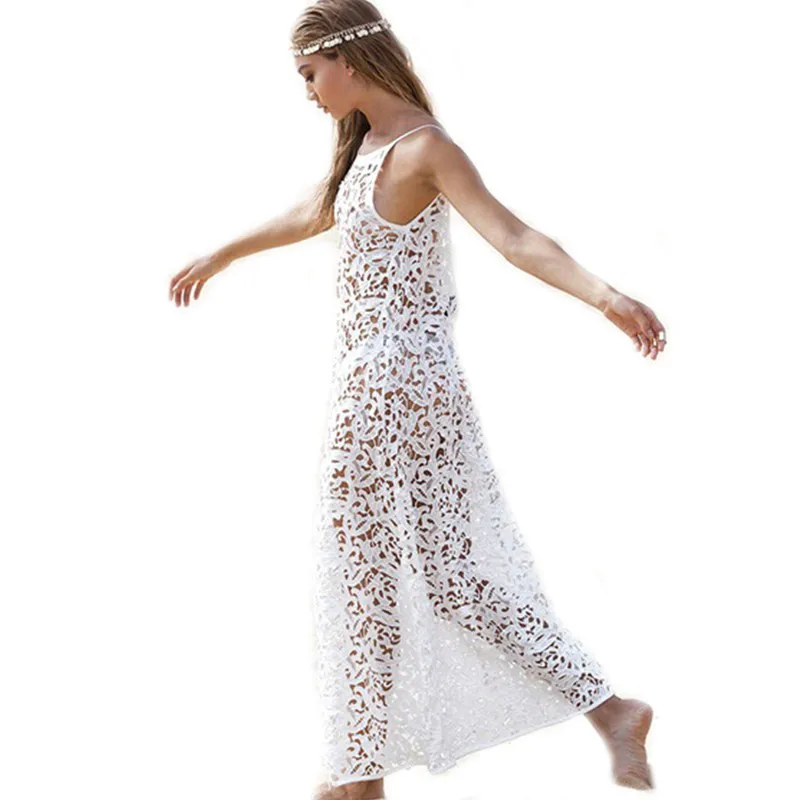 XXL пляжное платье бикини накидка купальник Пляжное сексуальное ажурное вязанное