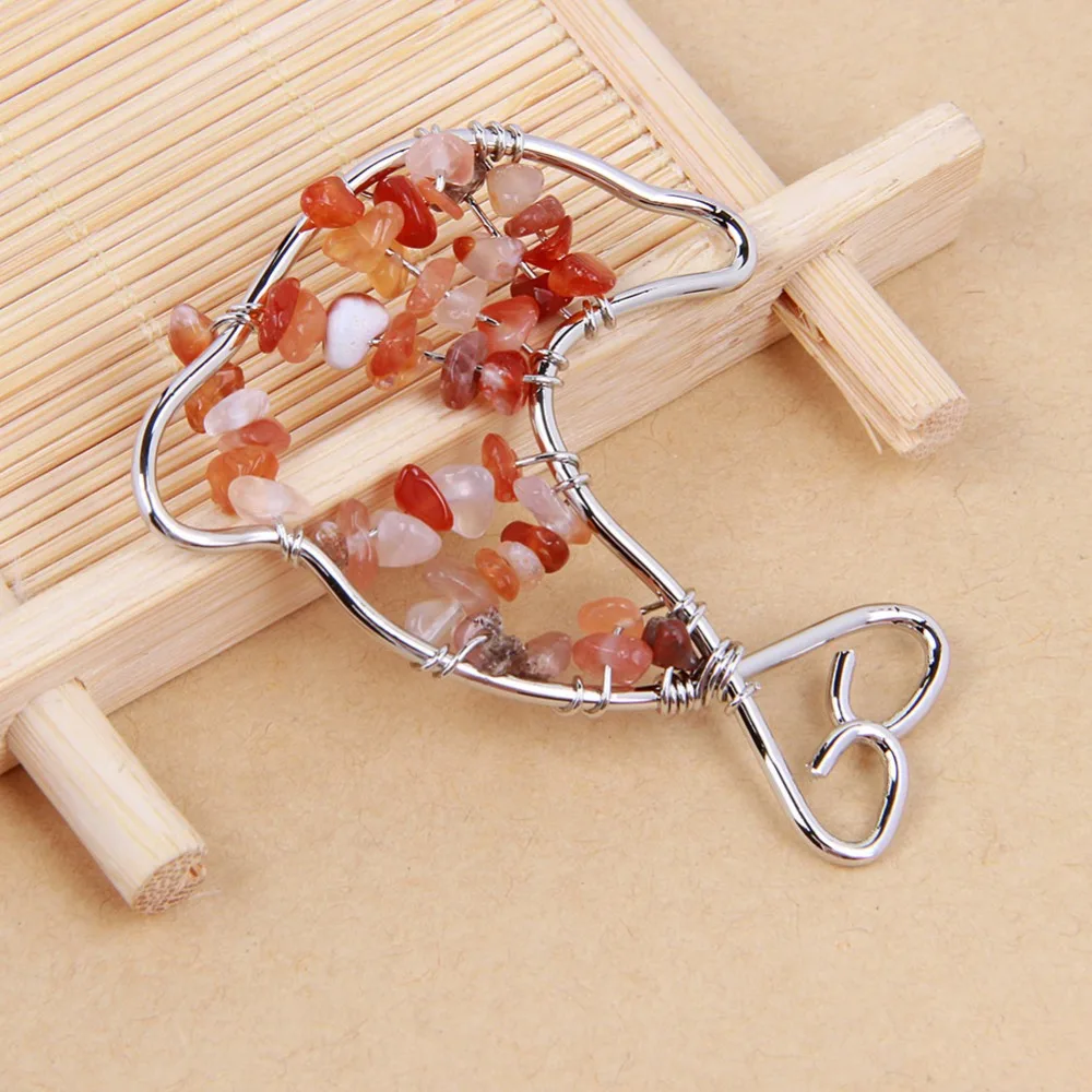 Yaye кристаллы из красного агата сердолик хрустальные бусины ручной работы