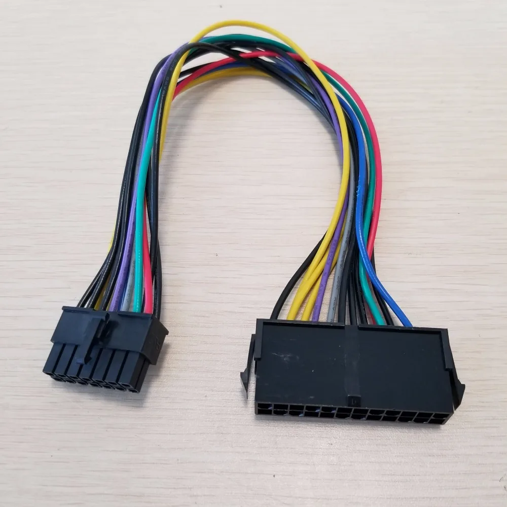 10 шт./лот ATX 24Pin к 14Pin Кабель питания Шнур 18AWG провод для ПК DIY Lenovo Q77 B75 A75 Q75