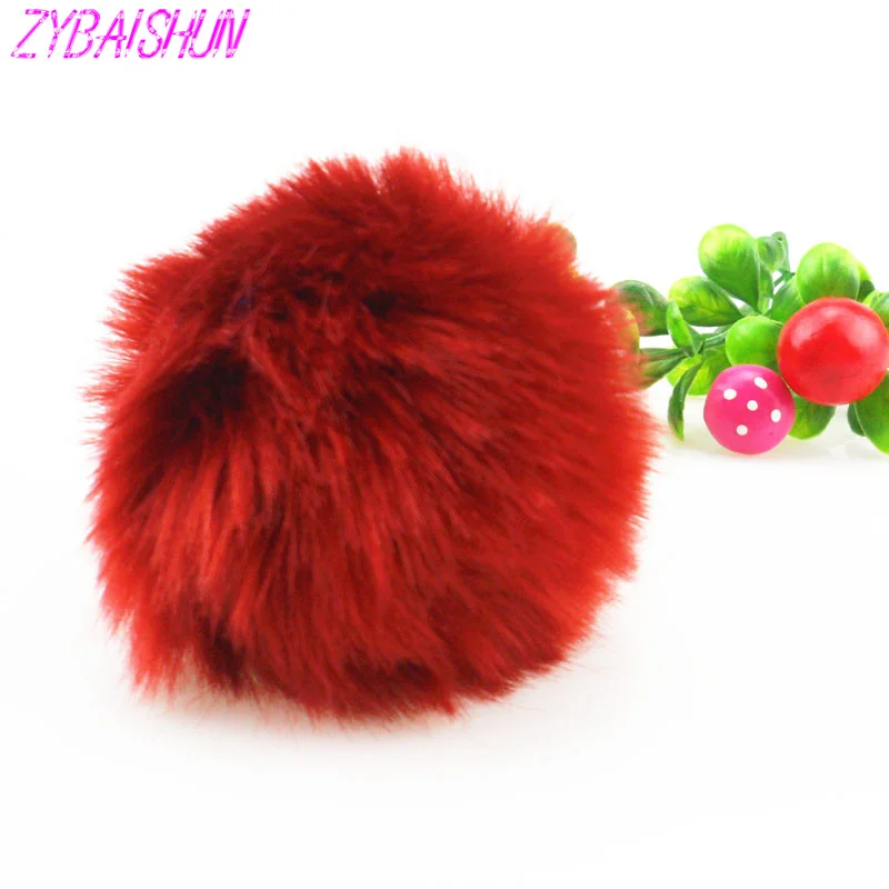 2018 простая плюшевая игрушка мяч помпон имитация кролика плюшевый брелок для SEAT