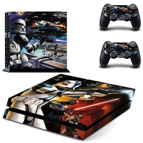 Пленка Звездные войны PS4 Кожа Наклейка виниловая для консоли Playstation 4 и 2 контроллеров PS4 Кожа Наклейка - Цвет: DPTM0421