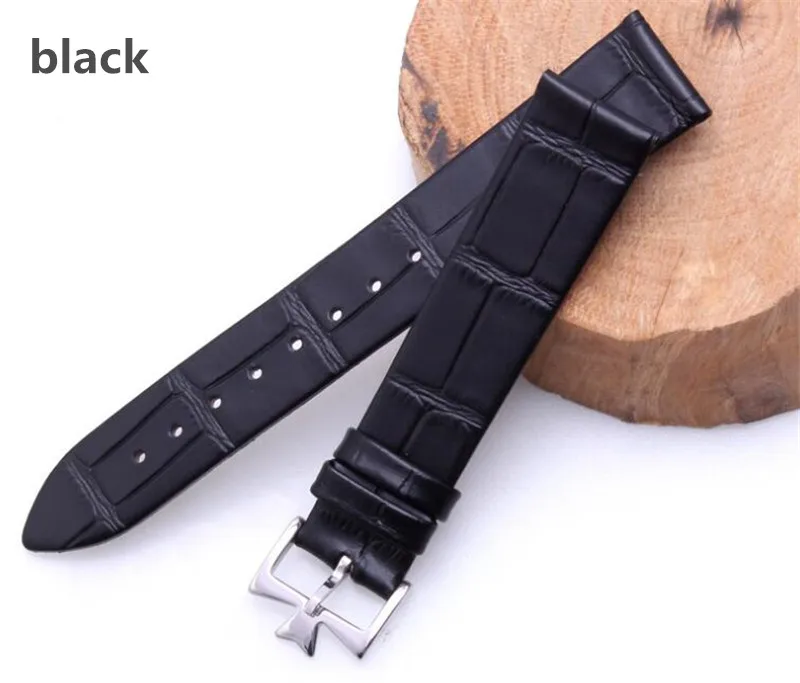 Durable Black/Blue/Brown/Red Genuine Leather Watchband 18-22mm Thin Calfskin Strap Pin Clasp Fit for Vacheron Constantin Watch