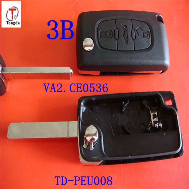 CE0536 3 Кнопки Отразить Дистанционный Ключ 433 МГц Пригодный Для Peugeot 207 208 307 308 407 408 607