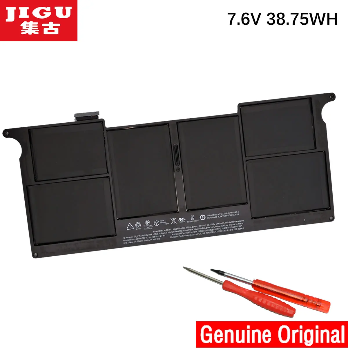 JIGU A1495 Оригинальный аккумулятор для ноутбука APPLE MacBook Air 11 &quotA1465 2013 MD712CH/A MD711LL/A 7 6 V