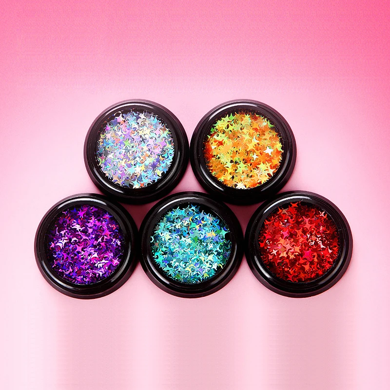 ROHWXY 5 Colors DIY Nail Art Decorations Glitter Shell For Tools design 3D Jewelry Accessories Manicure | Красота и здоровье