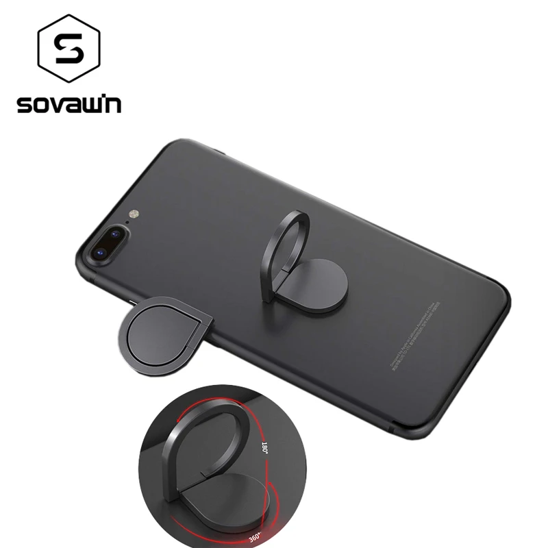 Sovawin Металлический Мини Finger Ring Back держатель 360 Поворот Гора Мобильный телефон