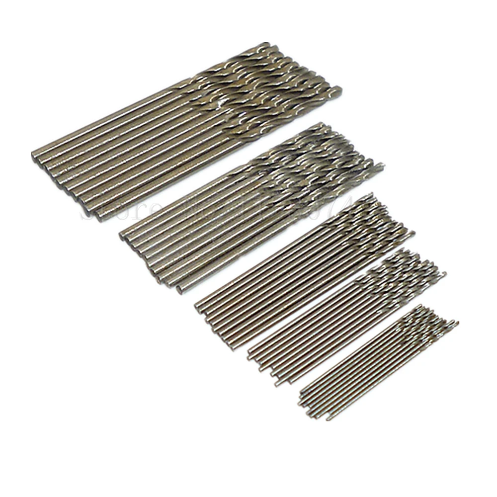 

50pcs HSS Micro Drill Bits 0.6mm 0.8mm 1mm 1.5mm 2.0mm Straight Shank Twist Drill Bits Wood Aluminium Plastic Drilling Tools New