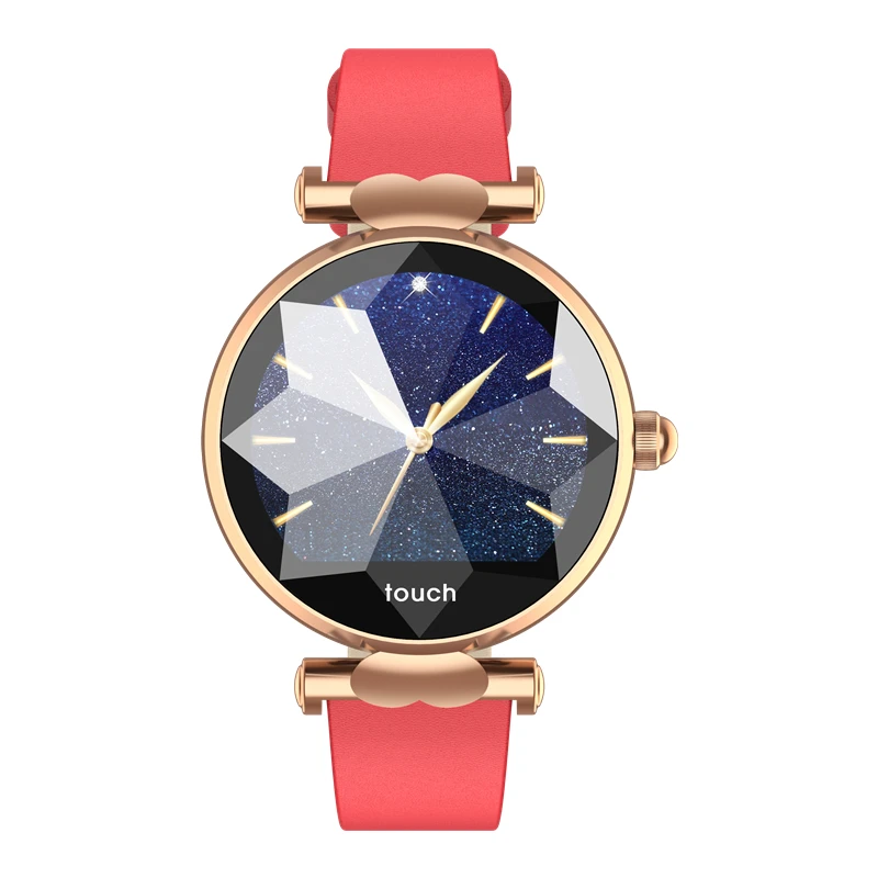 Новые смарт часы модные B80 браслет женские 3D алмазное стекло пульсометр кровяное