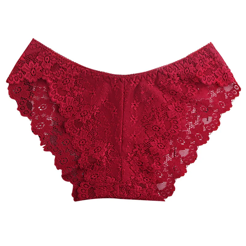 

Hot Fashion Women Underwear Sexy Lace Transparent Low Waist Hollow T Back Panties Lady Briefs