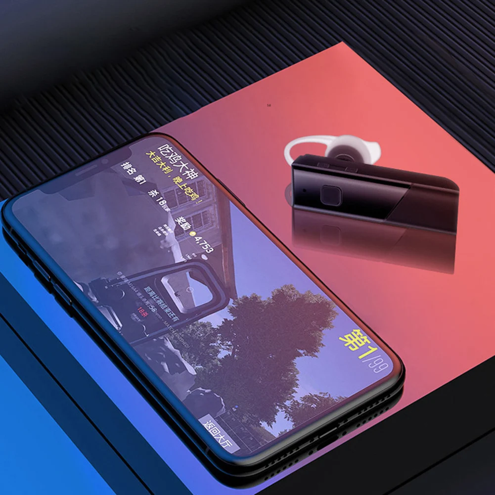 Bluetooth 5,0 Беспроводные наушники с одним ухом, гарнитура Bluetooth для бизнеса, 8 часов воспроизведения для бизнеса/вождения