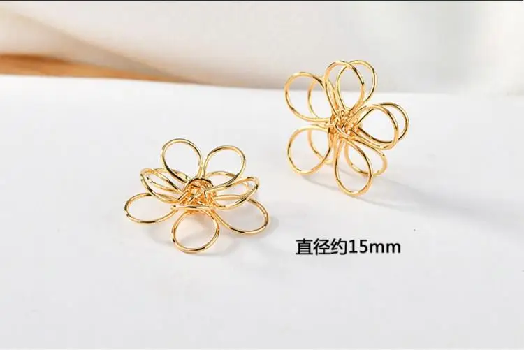 flowers Сплав/медь Подвески diy ювелирные изделия серьги/Ожерелье Подвески Цветы/бумажный журавль форма модный аксессуар - Окраска металла: flowers