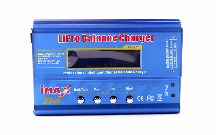 Бесплатная доставка 80 Вт Imax B6 ЖК-экран RC Lipo/NiMh/li-ion/Life аккумулятор Lipro