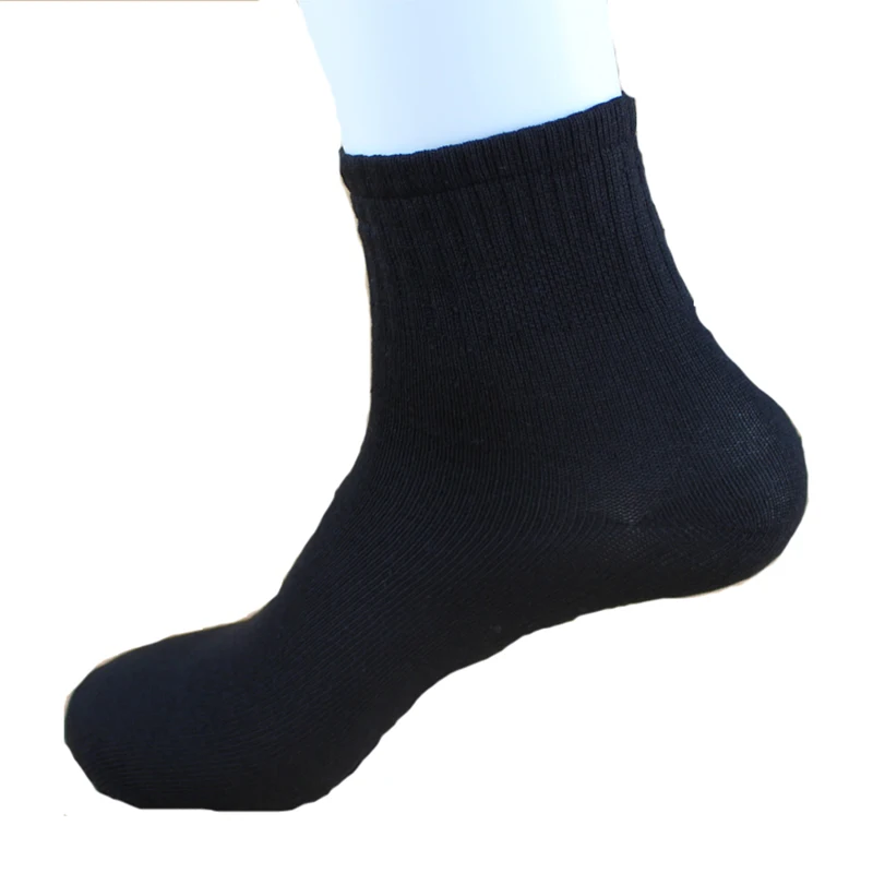 5 пар упаковки Модные мужские однотонные носки повседневные хлопковые Дышащие