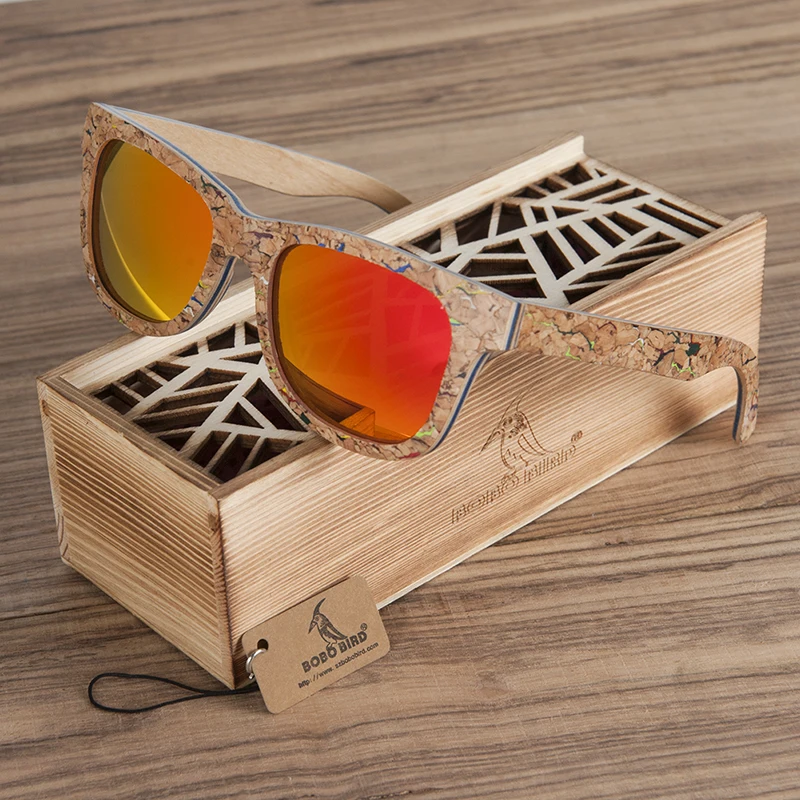 Мужские солнцезащитные очки с поляризацией в стиле ретро|wooden sunglasses men|wood sunglassesbrand