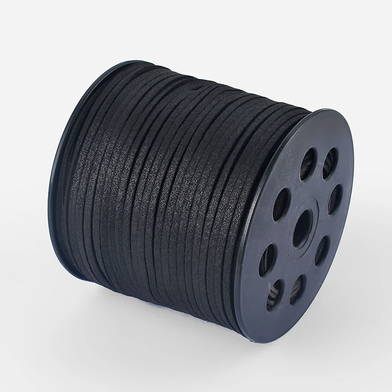 90 м/рулон многоцветный замшевый Кожаный Шнур Ювелирные изделия Аксессуары для