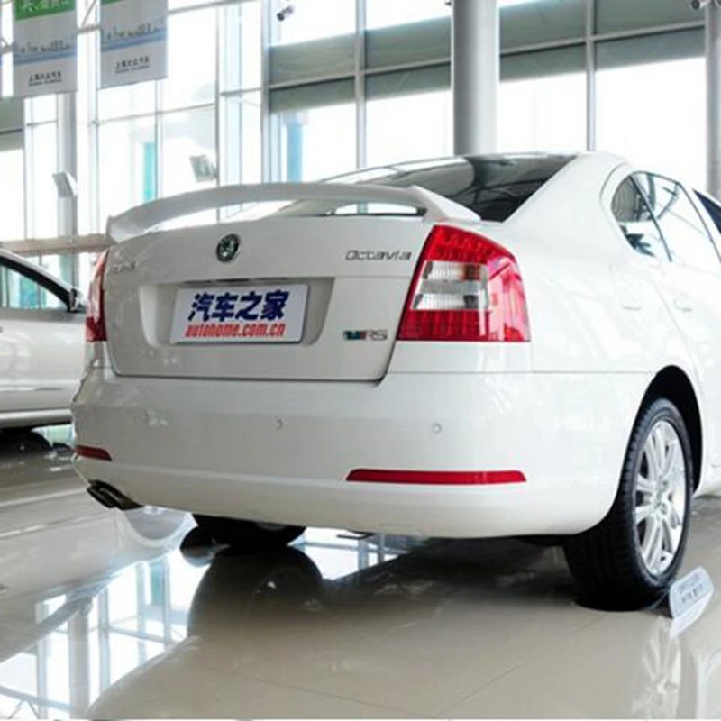 Автомобильный Стайлинг подходит для Skoda Octavia 2007-2014 внешний Неокрашенный спойлер
