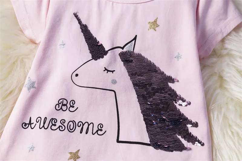 Нарядное платье с единорогом для девочек вечерние Детские платья радугой костюм