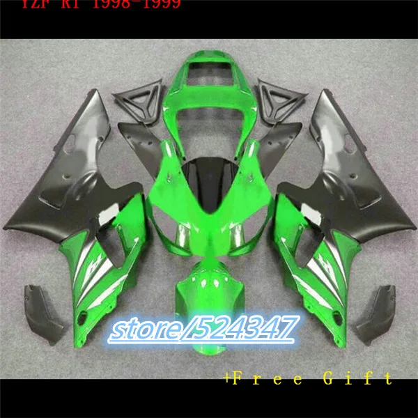 

molding full fairings set for R1 1998 1999 YZF-R1 green black YZF R1 98 99 fairing kit