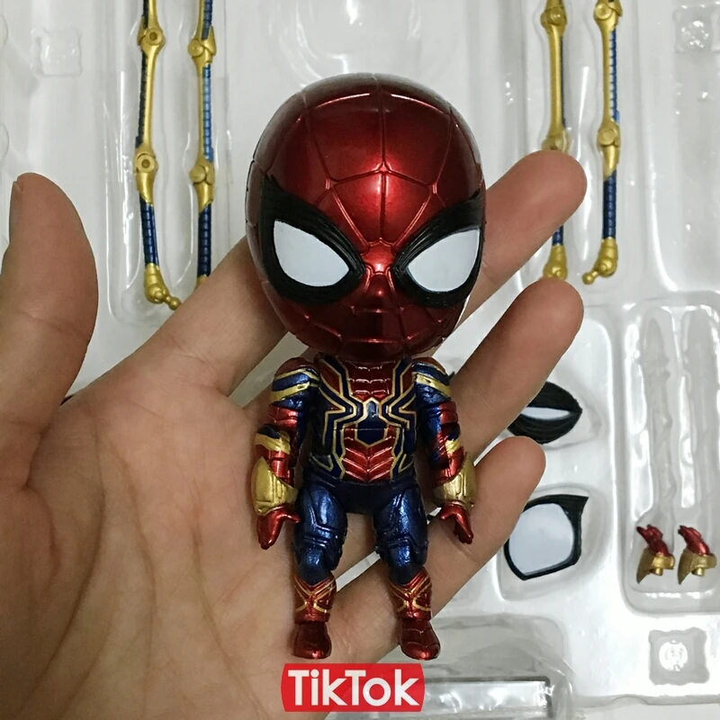 Nendoroid, Мстители, конечная игра, Железный Человек-паук, 1037, Железный Паук, мультяшная игрушка, фигурка, модель, кукла, подарок
