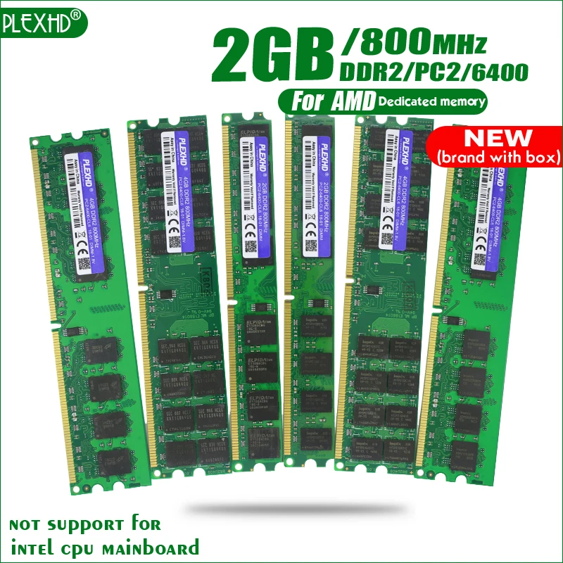 Оперативная память PLEXHD DDR2 2 Гб 800 МГц 2G PC2 6400 | Компьютеры и офис