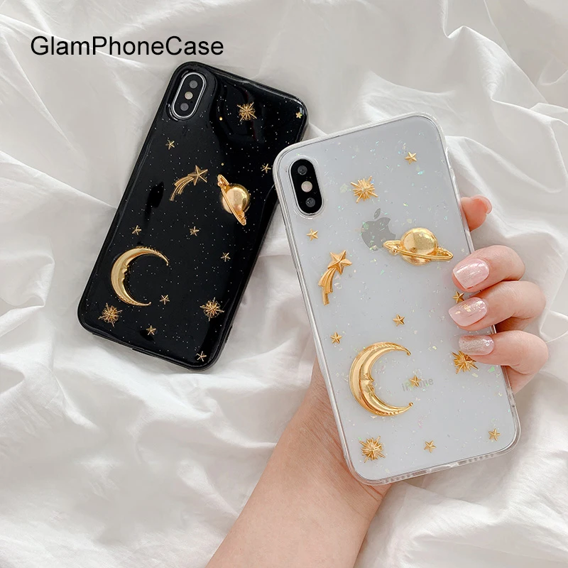 GlamPhoneCase звездное небо чехол для iPhone X XS Max XR Мягкий силиконовый 7 8 6 6s плюс