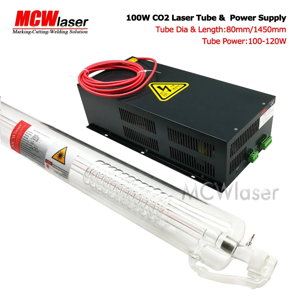 MCWlaser 100 Вт CO2 лазерная трубка 145 см и источник питания 110 В Air Express & Insurance|Детали