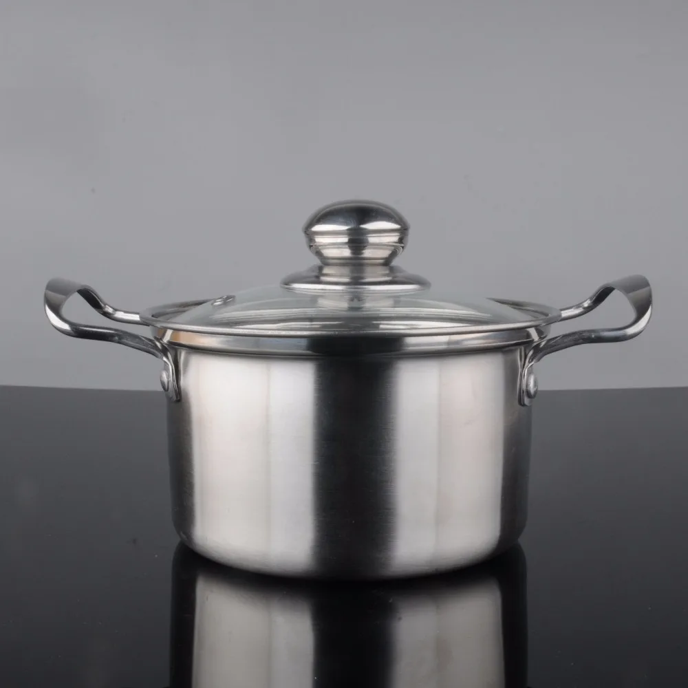 Диаметр 16 см утолщенный корейский суповый горшок из нержавеющей стали с одной