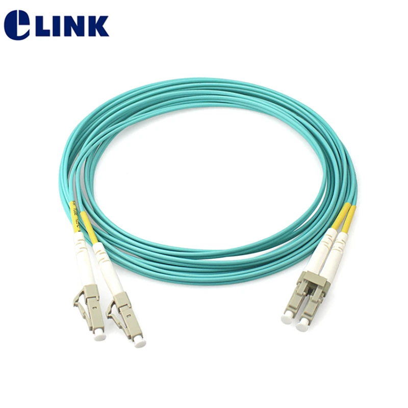 90M OM4 Fiber Patch Cord OM4 10G duplex cable SC-SC LC-LC LC-SC FC-FC ST-ST LC-ST connector aqua color ftth jumper Factory 90mtr