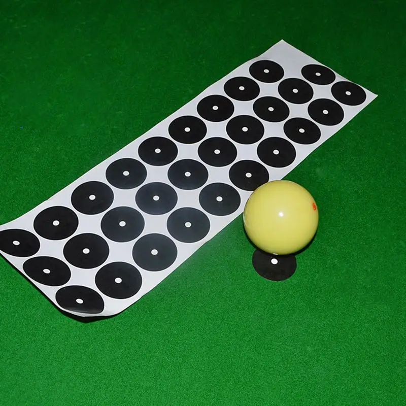 

Billiard Point Stickers Black Table Spots White Ball Locator Sticker Snooker Pool Accessories American/English