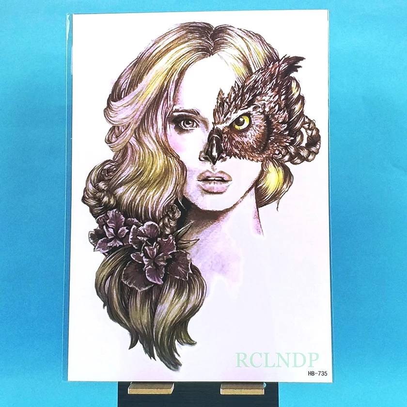 

Waterproof Temporary Tattoo Sticker owl girl tatto stickers flash tatoo fake tattoos for women