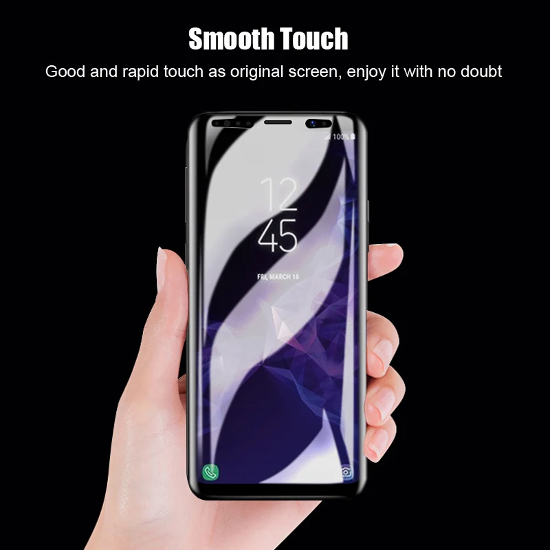 Высококачественное Закаленное стекло для защиты экрана Samsung Galaxy S8 S9 Plus Note
