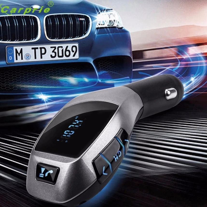 Беспроводной Bluetooth ЖК MP3-плеер автомобильный комплект SD MMC USB FM передатчик